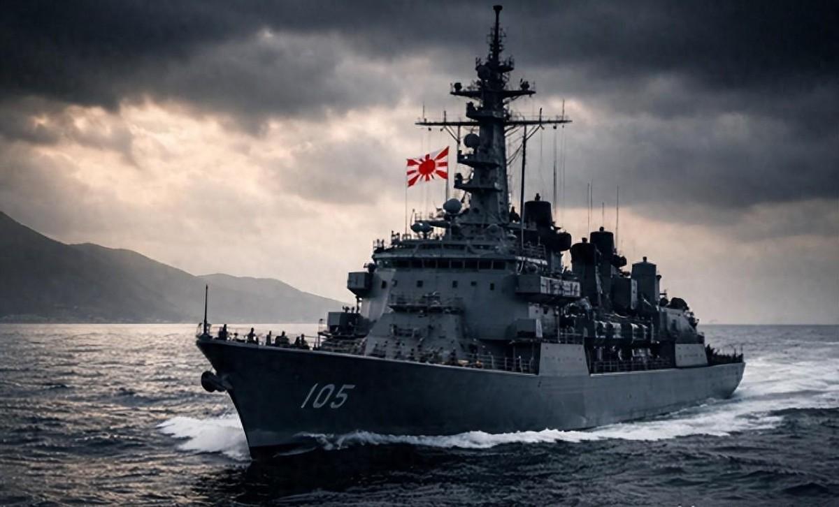 4月17日，一艘满载排水量六千多吨的日本驱逐舰，在咱们台湾海峡里硬生生“赖”了1