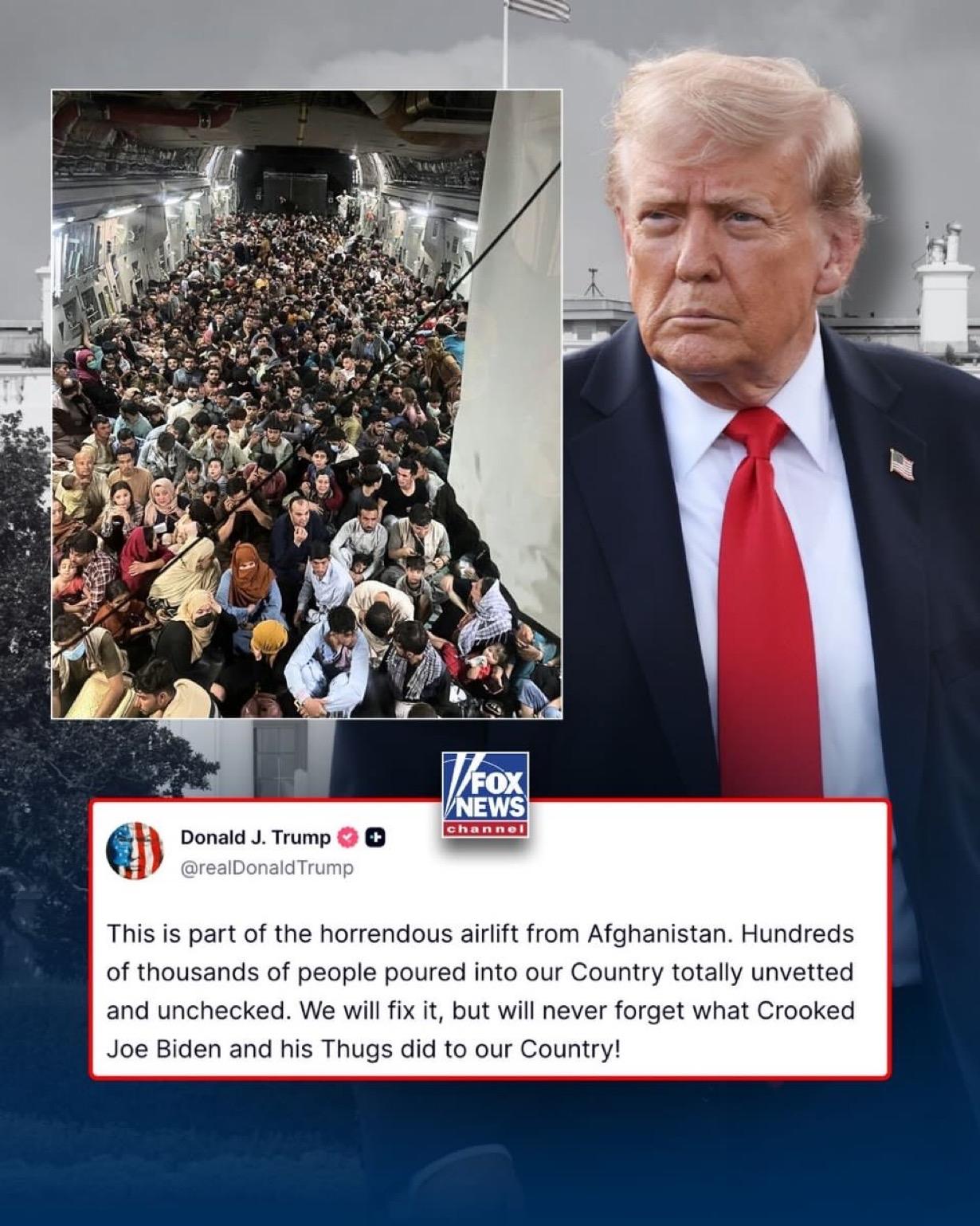 “我们会解决这个问题”

特朗普抨击“奸诈的乔·拜登和他的暴徒”，指责他们搞砸了