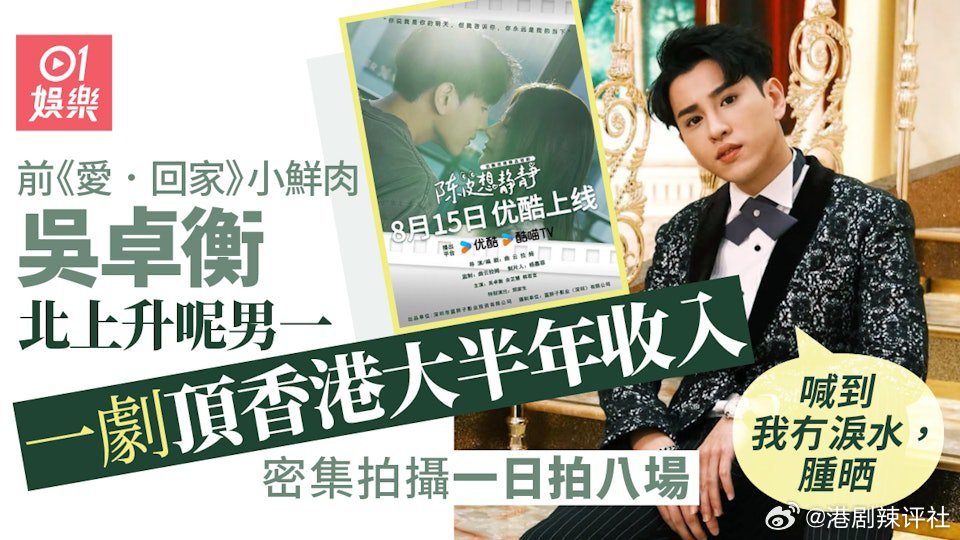 現年27歲的吳卓衡因在《愛．回家之開心速遞》中飾演金城安好友「頭皮」而為人熟悉，