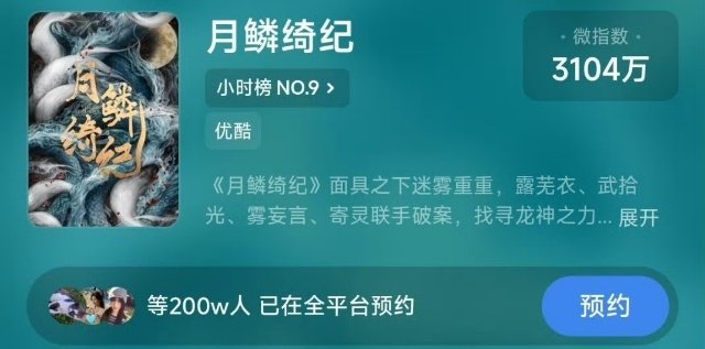 月鳞绮纪破200万了月鳞绮纪预约已破200w 月鳞绮纪破200万了，月鳞绮纪预约