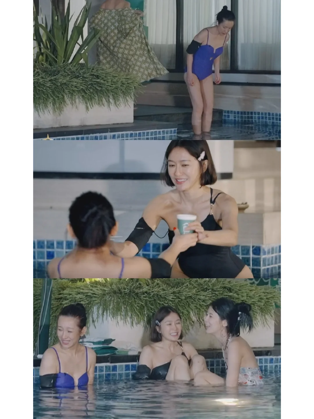 女明星的泳衣很简约，秦海璐的身材不输秦岚、赵昭仪
加更版的东北夜游局很好笑，几个...