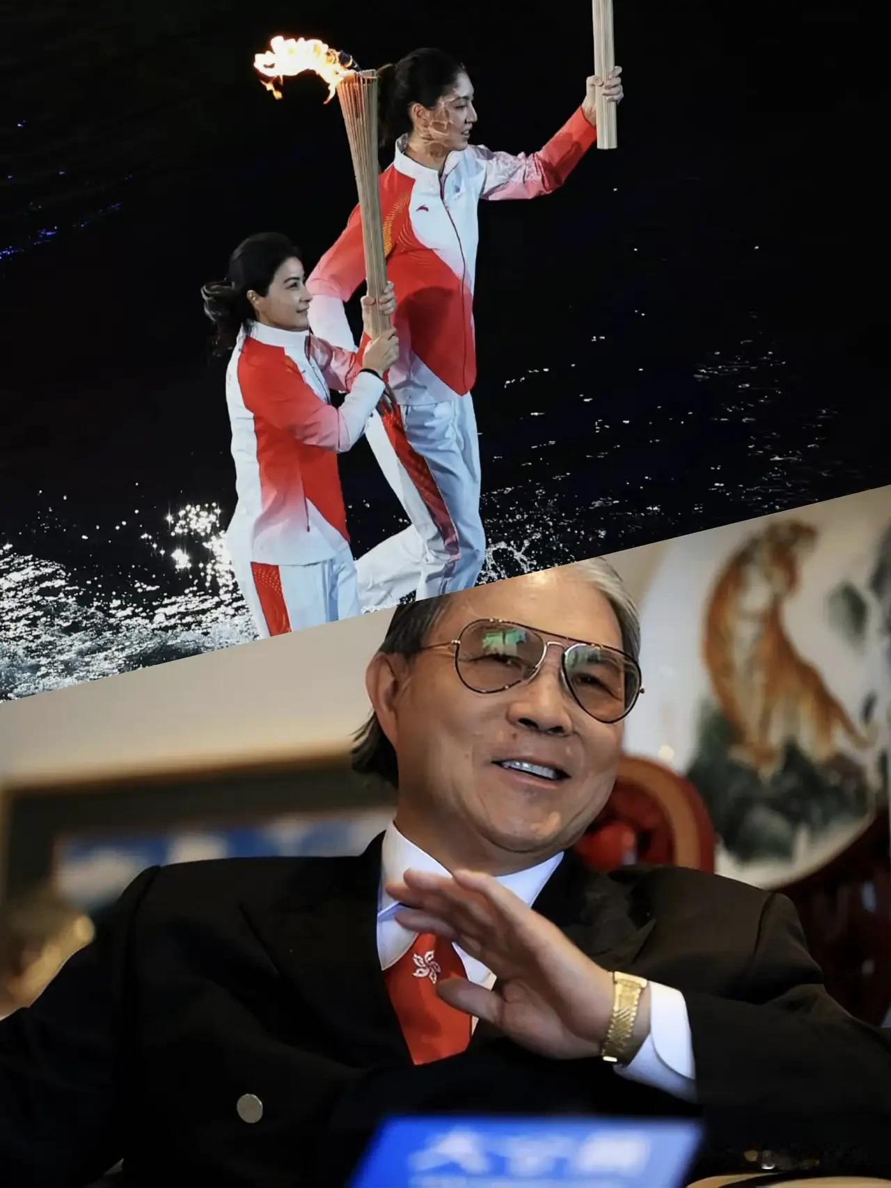 霍震霆傻眼了！
不是因为儿媳保密，
不是因为没提前知道，而是开幕式上看到郭晶晶举