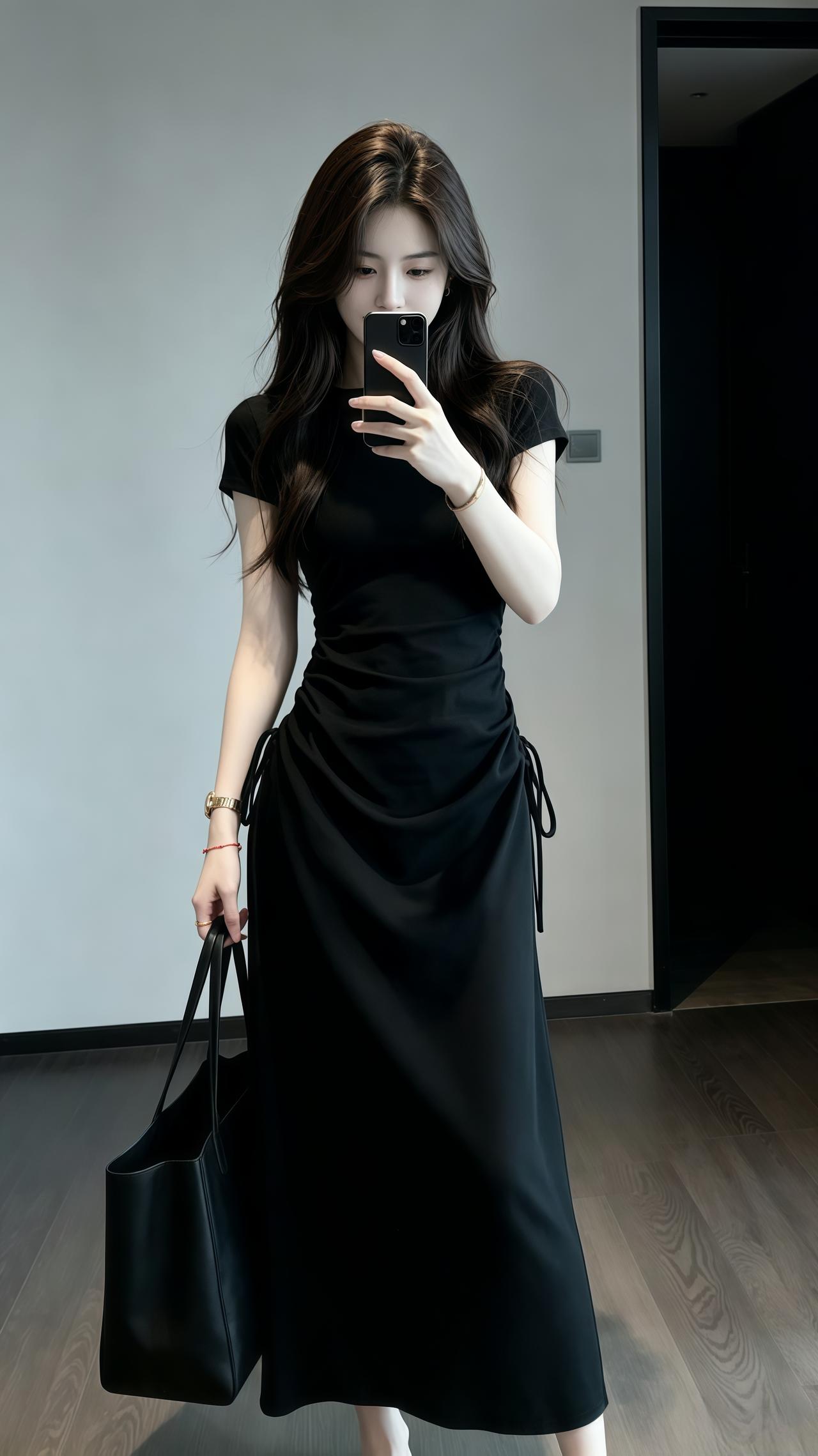 显瘦又高级的连衣裙 设计感连衣裙 怎么将小黑裙穿出氛围感 夏日穿搭穿搭