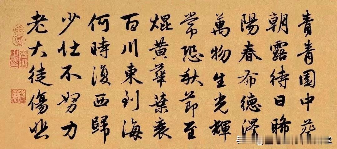 赵孟頫集字《长歌行》行书欣赏，太漂亮了，临习赵体行书的绝佳范本，值得珍藏！
学海