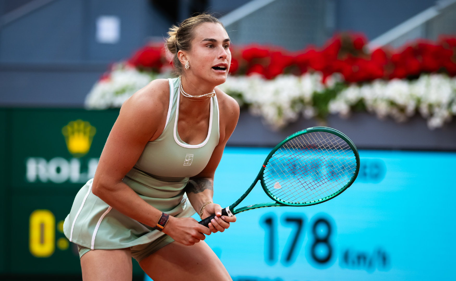 巴普蒂斯特救六赛点逆转萨巴伦卡❗WTA1000马德里站1/4决赛，30号种子巴普