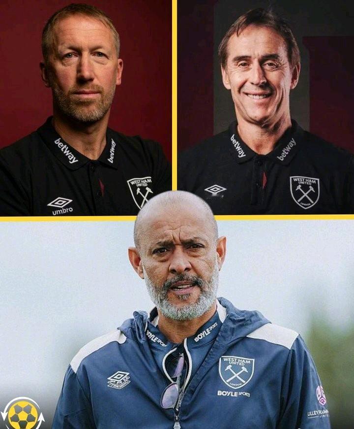 西汉姆正同时支付3名主教练的薪水，一年要支付1050万英镑。
洛佩特吉的合同到2