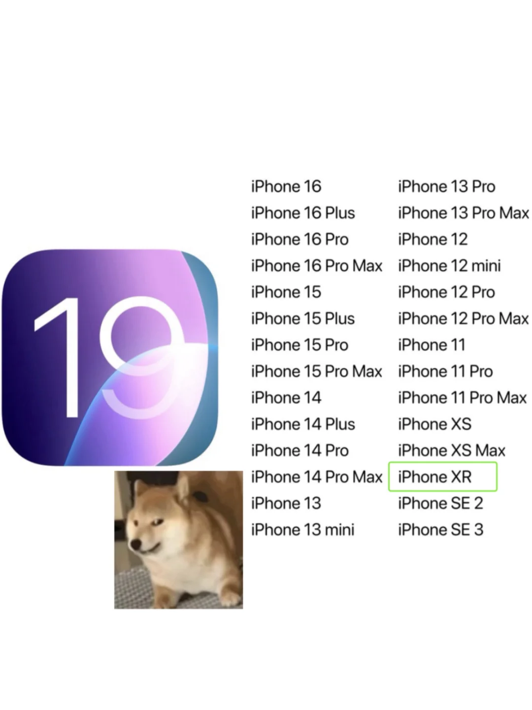 iOS 19升级名单曝光，XR用户笑不活了