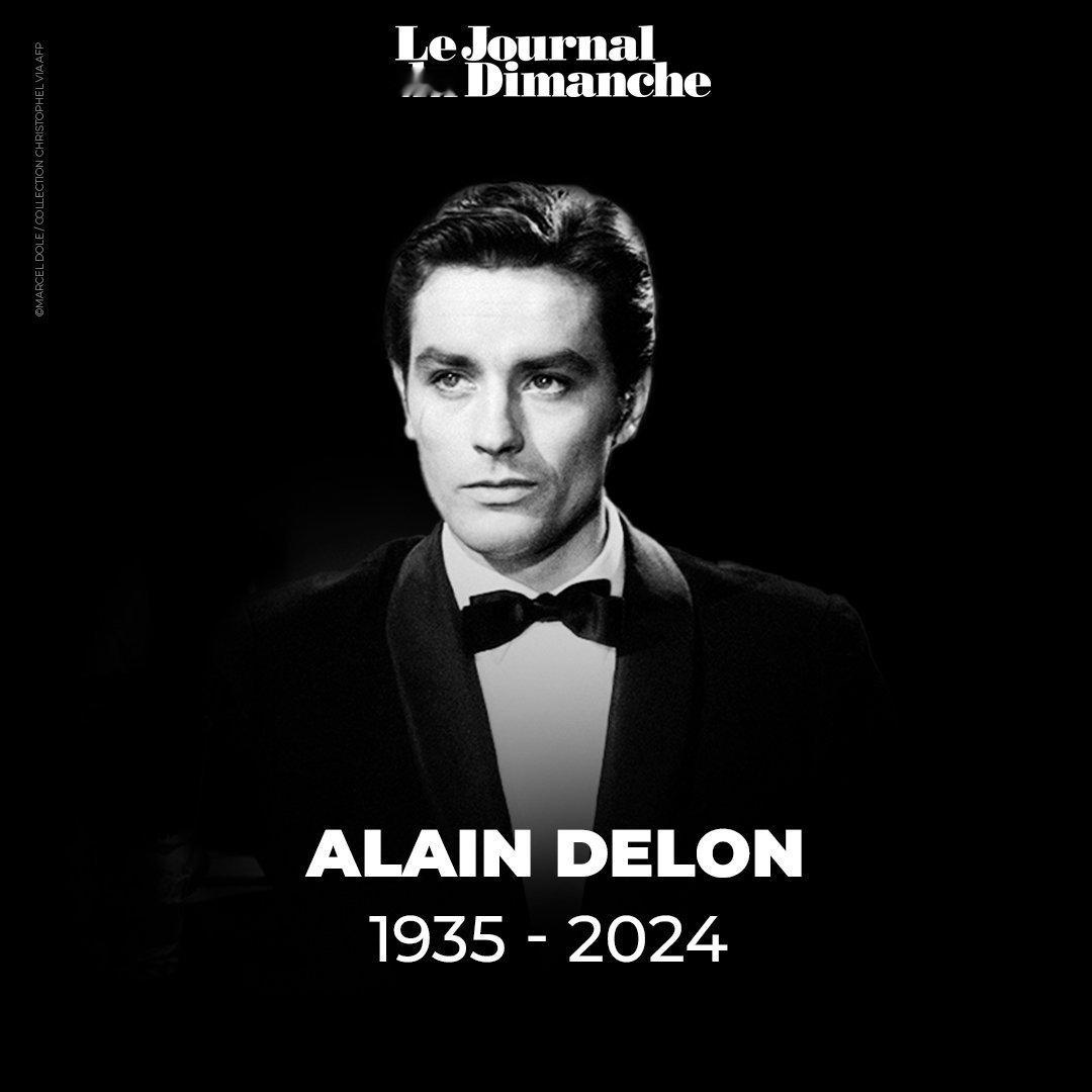 #阿兰德龙去世# 法国巨星「阿兰德龙」去世了，享年88岁 R.I.P.[蜡烛]被