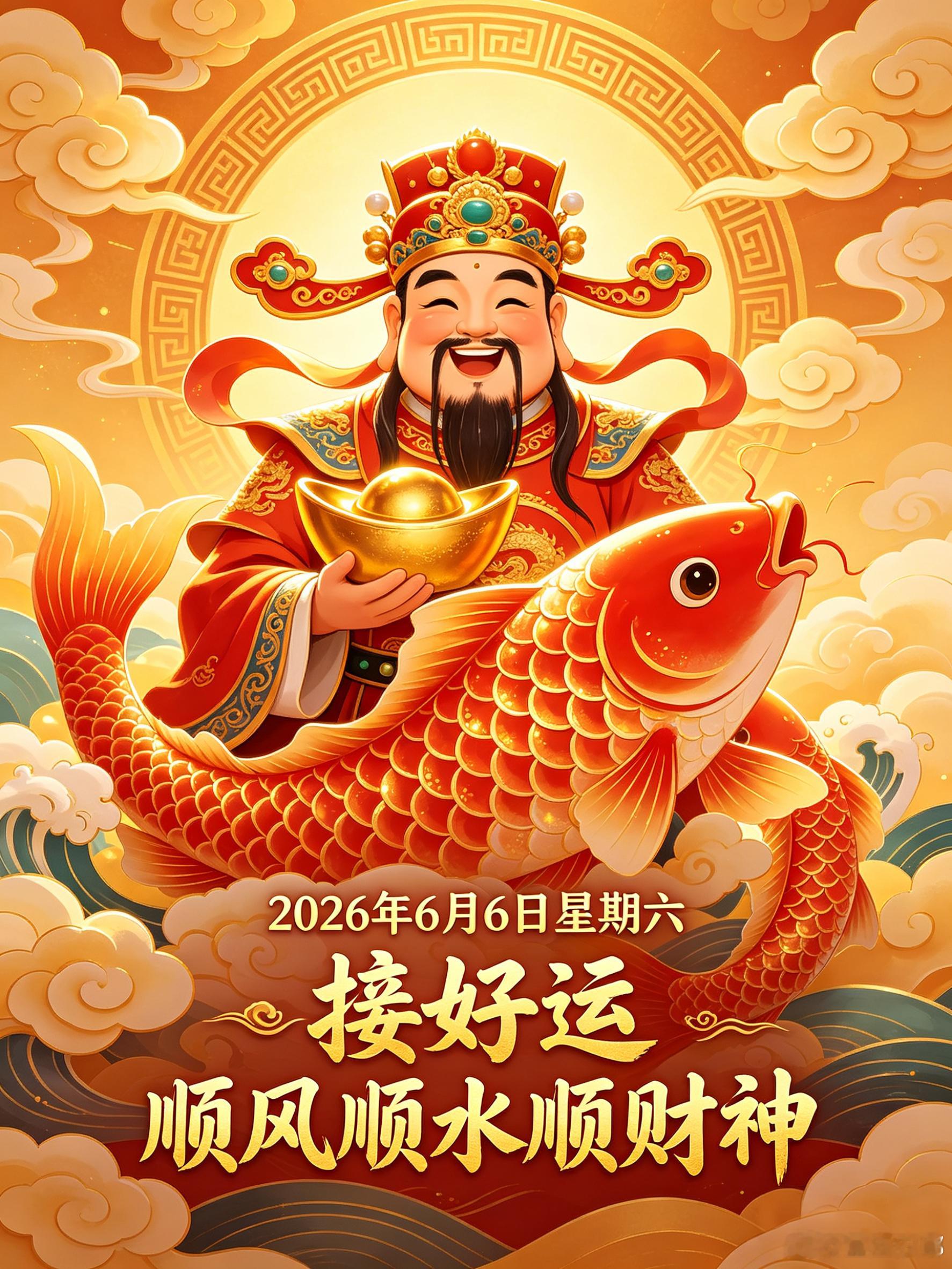 6.6 六六大顺顺风顺水顺财神！祝所有考生旗开得胜、金榜题名！十二星座点赞接福，