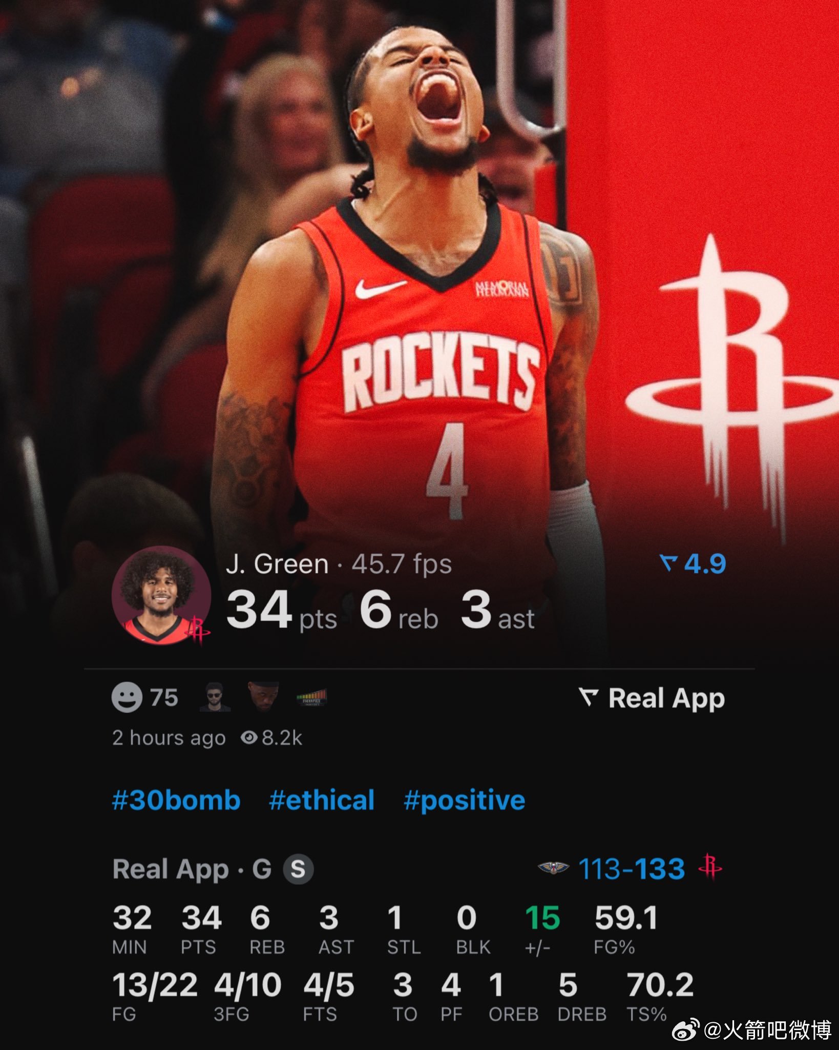 格林今日拿到生涯第41次30+，在23岁之前的球员排名NBA历史第五🔥🔥66