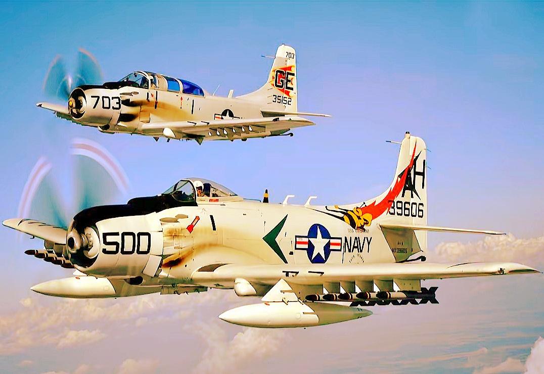 道格拉斯A-1螺旋桨攻击机 🇺🇸鹰酱