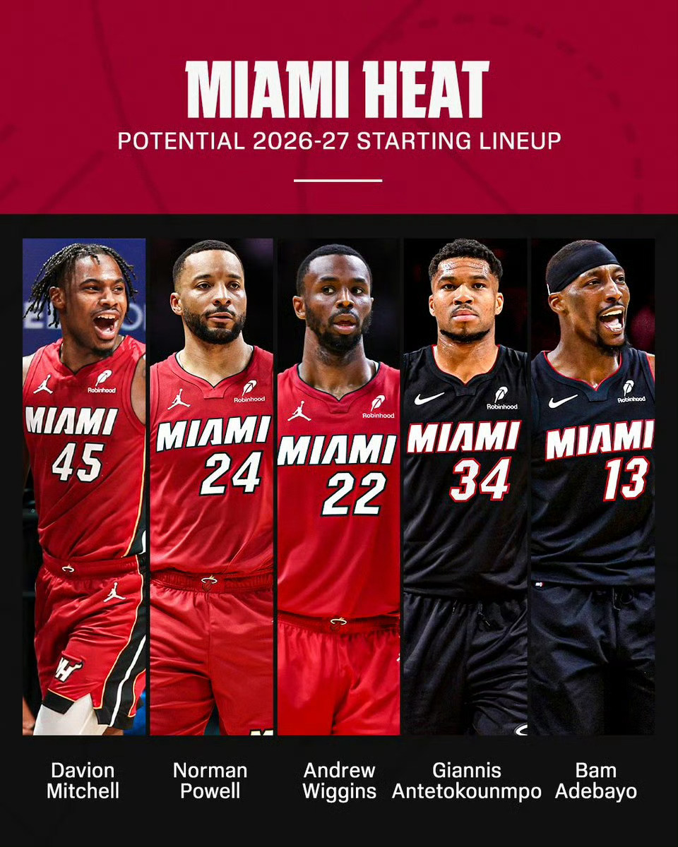 热火潜在新首发，替补波蒂斯！nba交易