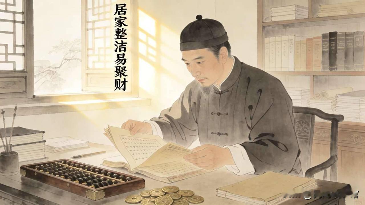 财富不会进入脏乱的家门，福气也不会滋养家风浑浊、人心不清的家庭。
 前半句“财不