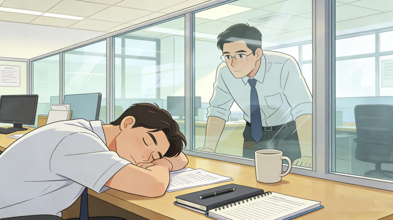 部门王经理新官上任，第一把火就是拆掉自己的办公室隔断，改成全透明工位，美其名曰“