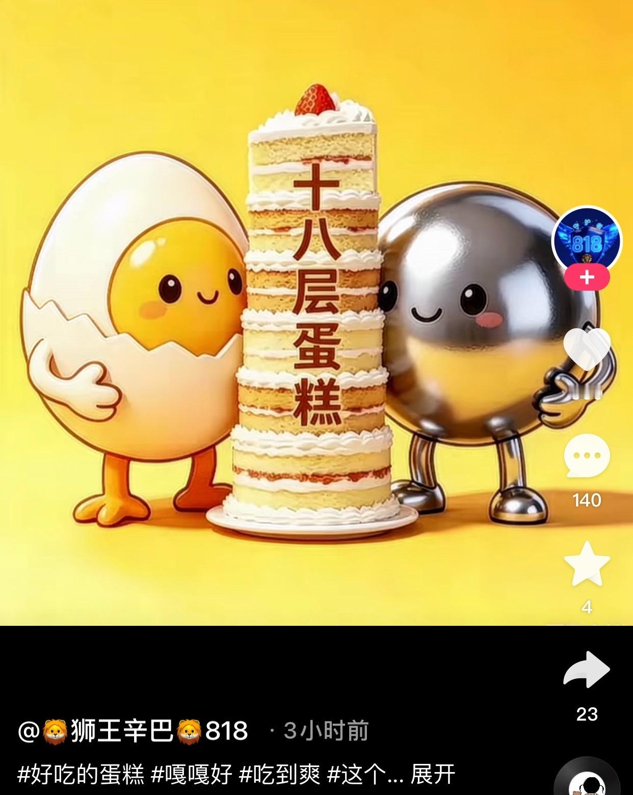 818嘲讽方丈送蛋蛋18层蛋糕🍰不是20层吗？
