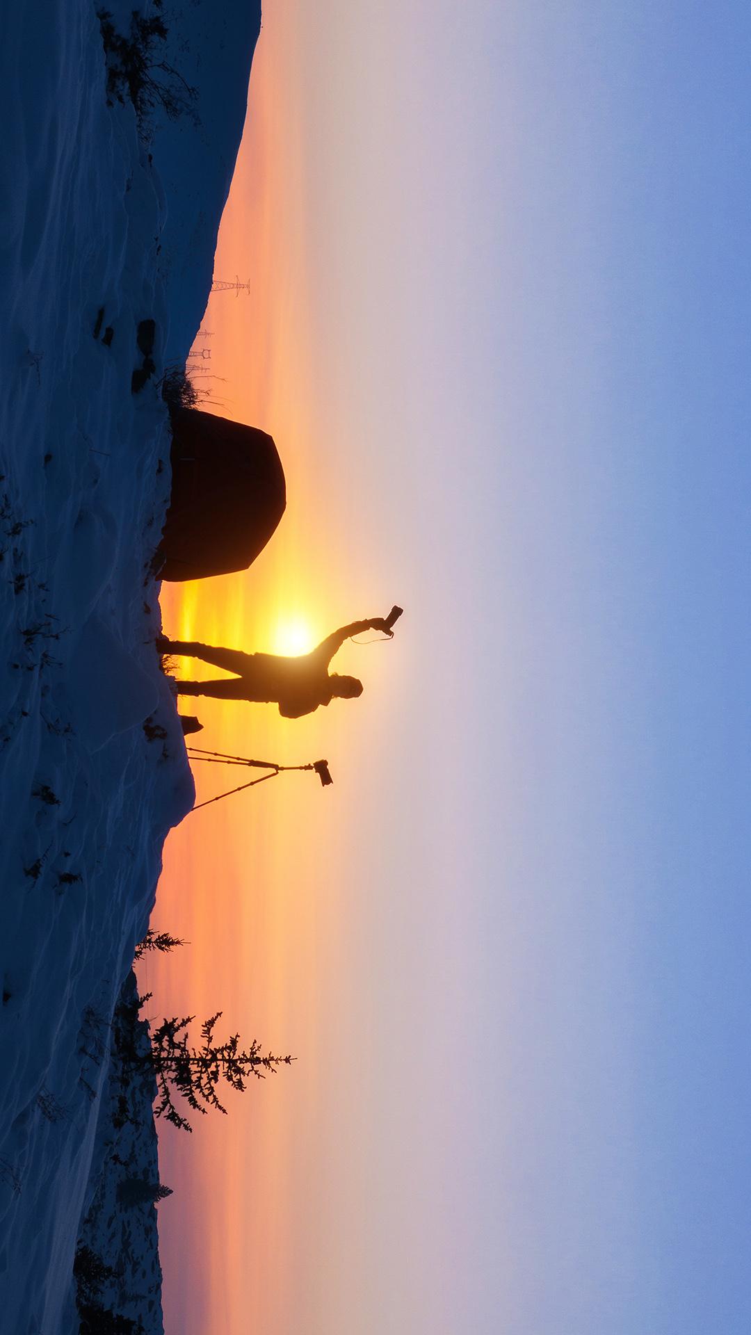 今日份可可托海日落。