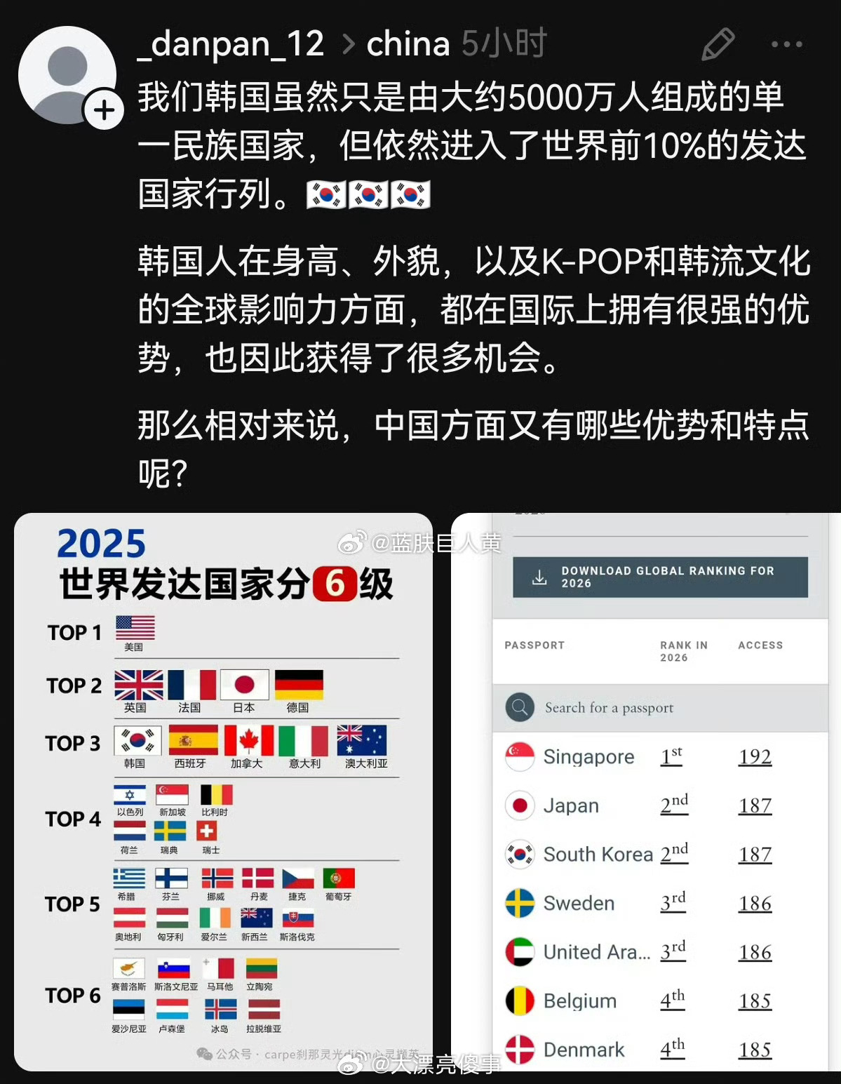 是谁给你的自信，什么韩国人在身高外貌方面有优势的？海外新鲜事