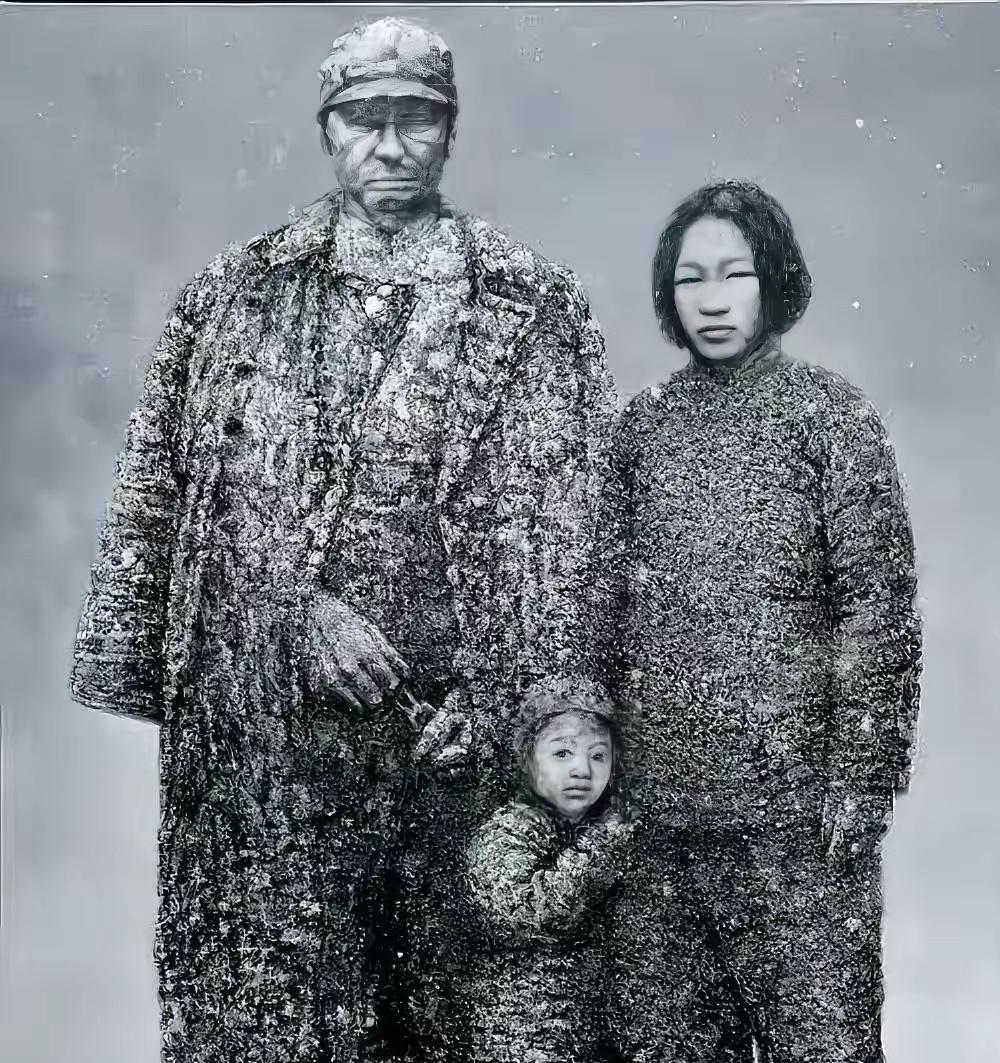 1937年初，日本兵将一家三口押到了刑场上。当父亲被他们砍断脖子后，5岁的小男孩