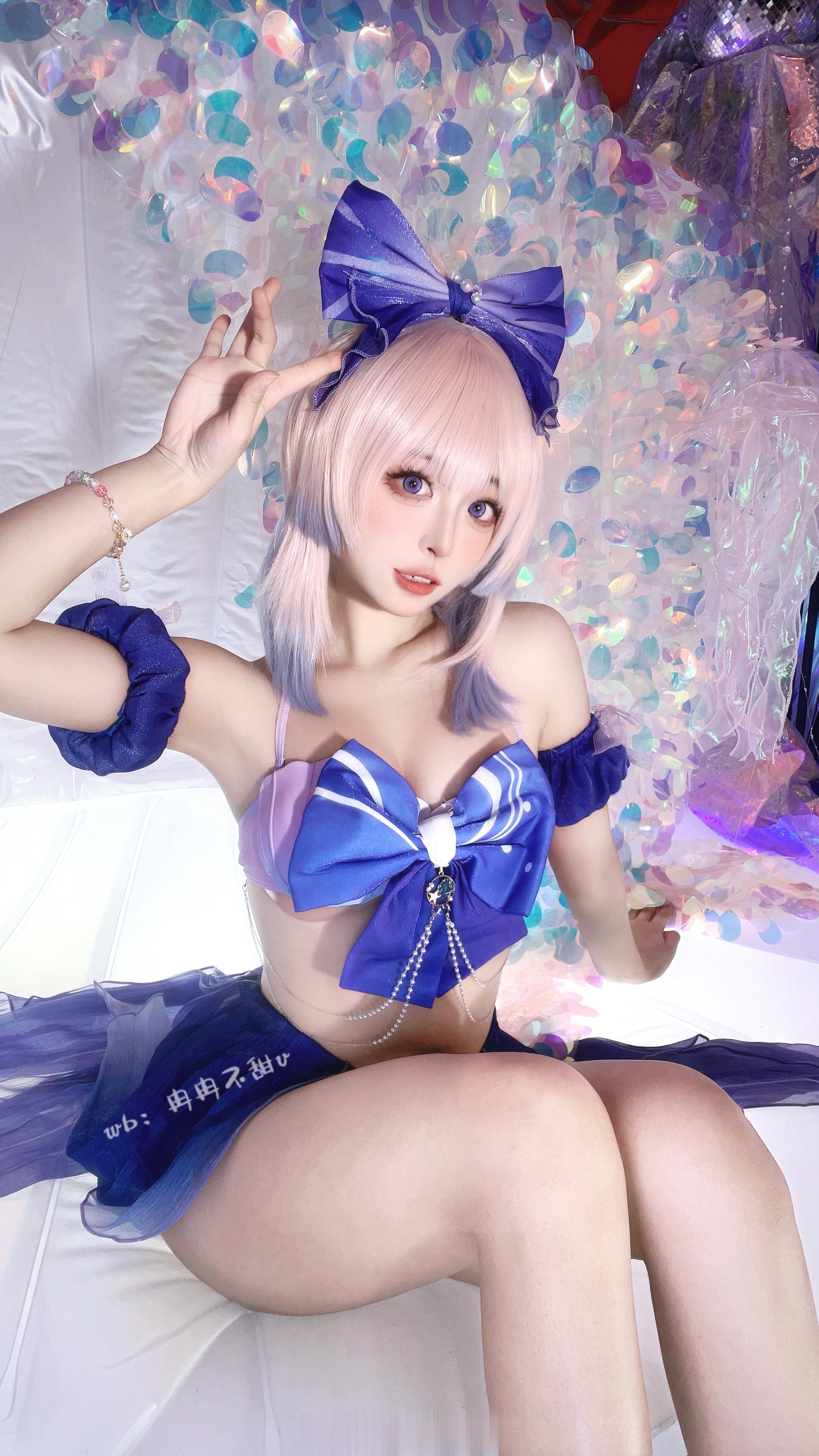 #原神[超话]##原神##二次元游戏整活# 💓才不是观赏鱼呢！珊瑚宫心海·泳装
