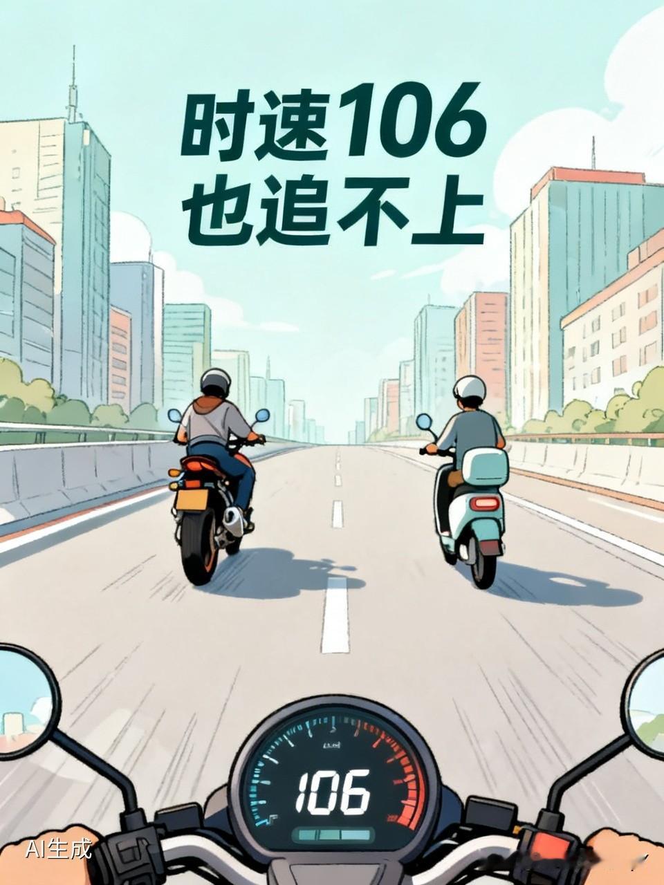 这是啥情况，有懂的吗？
有个男子骑着摩托车在等红绿灯，旁边一位外卖小哥骑着电摩也
