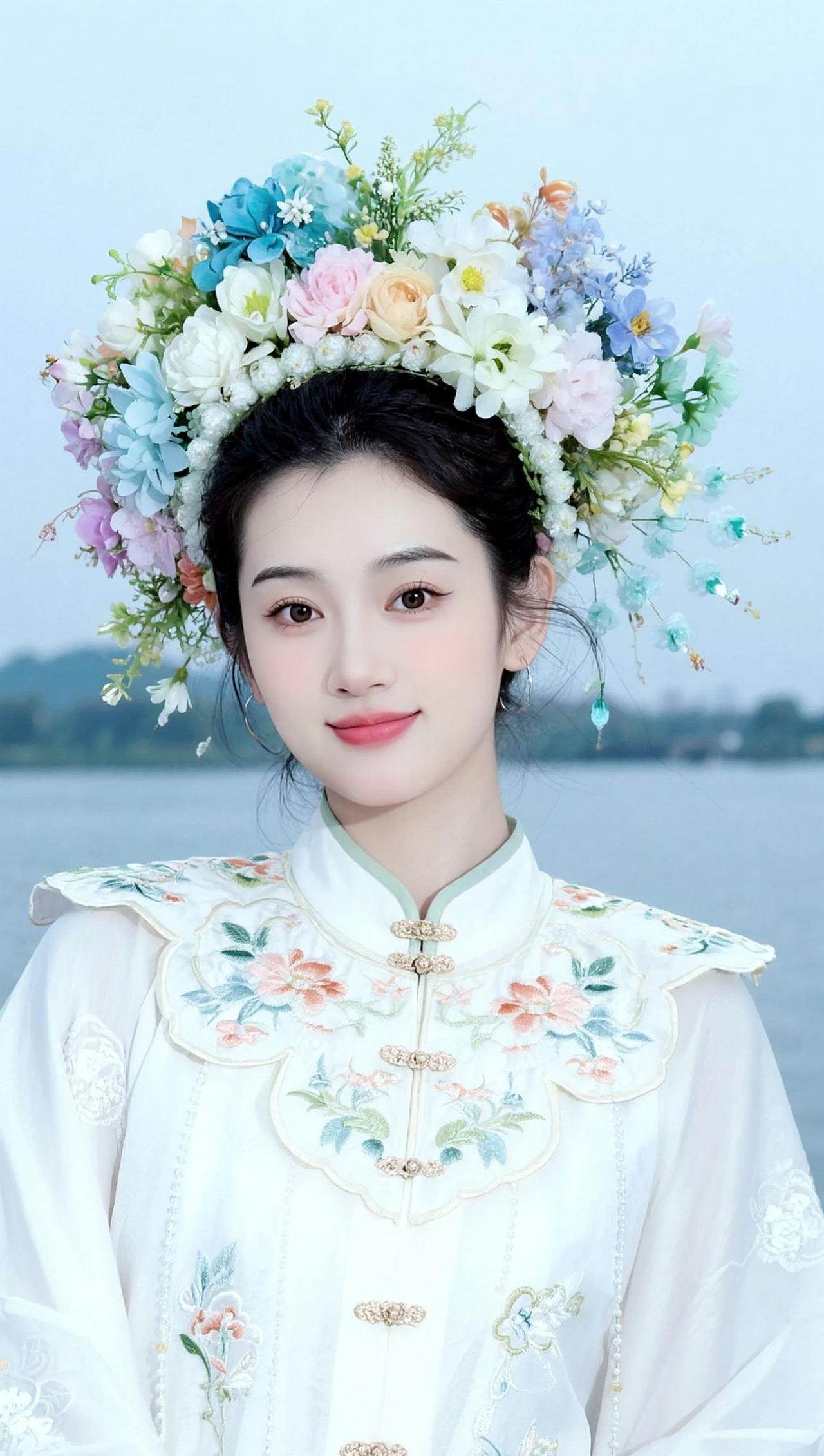 AI花饰汉服照 抖音ai创作汉服簪花之美 抖音玩法合伙人计划 情绪音乐玩法新风向