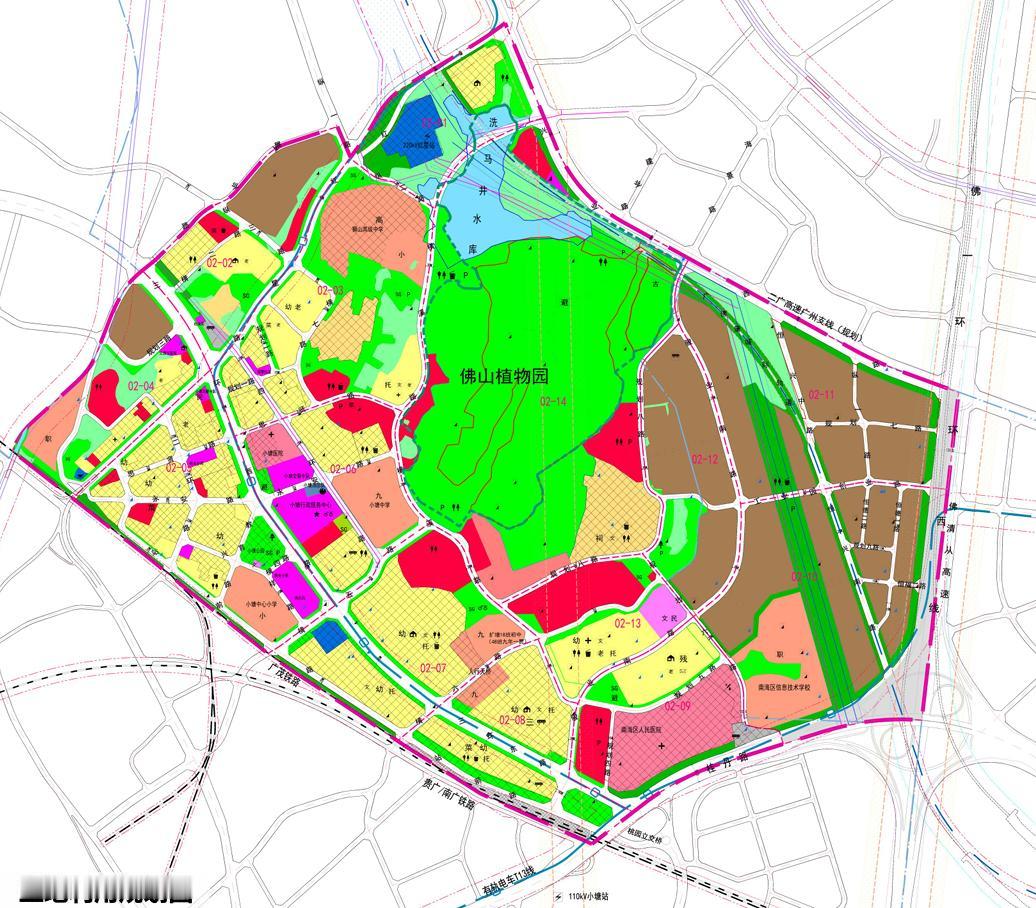 佛山植物园片区控制性详细规划(2024年修编) 地块开发细则批后公布：
一、规划