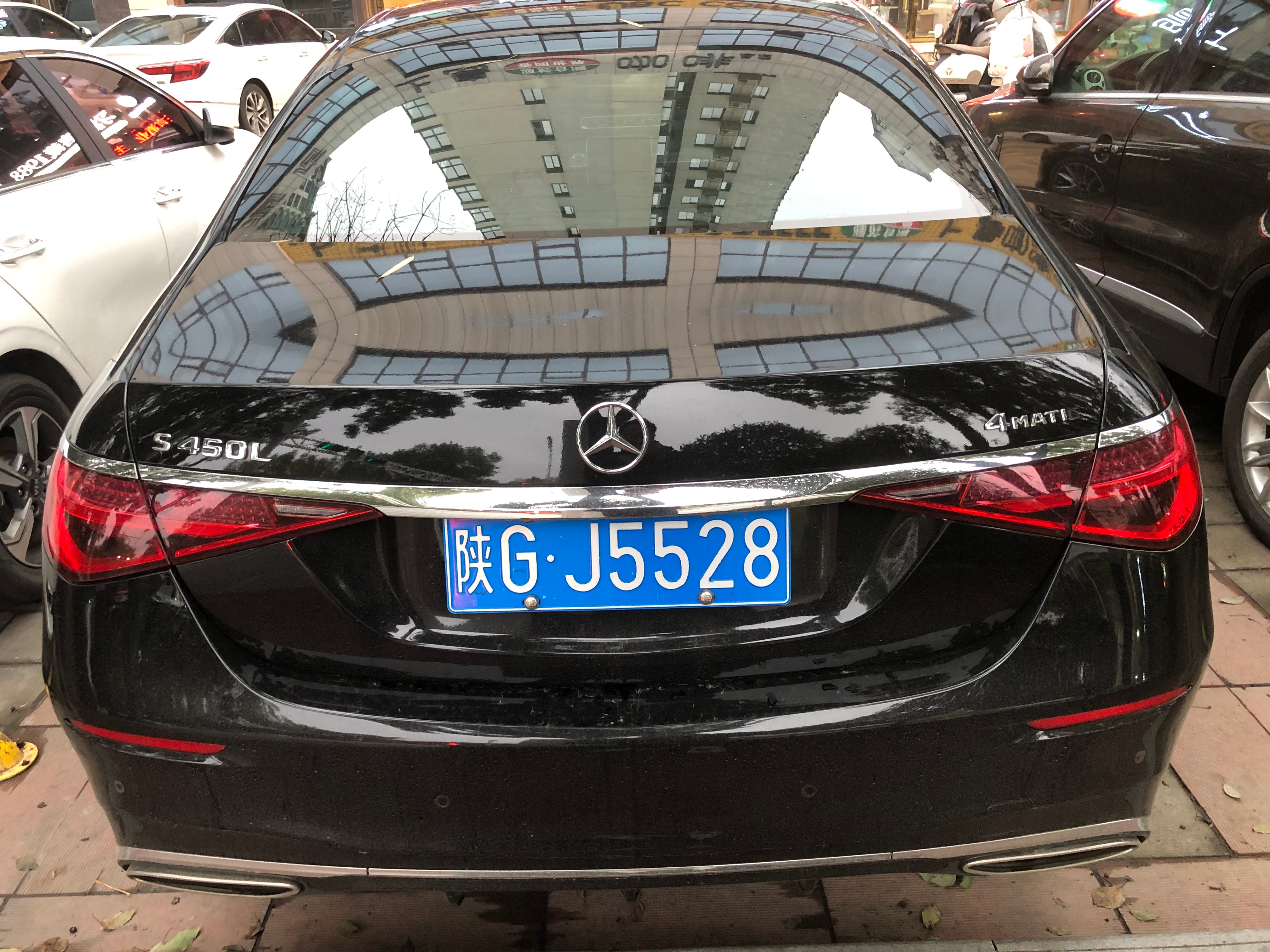 全球车牌 陕GJ5528奔驰S450L 安康
