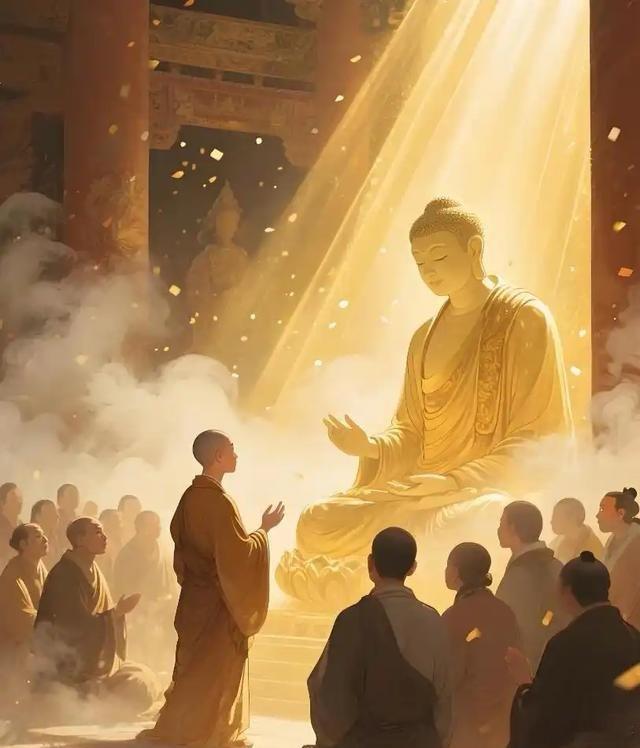 漠宏庵情感   在竹林精舍的教化佛陀也很欢喜他们的归来，亲切的和他们诉说别离之情