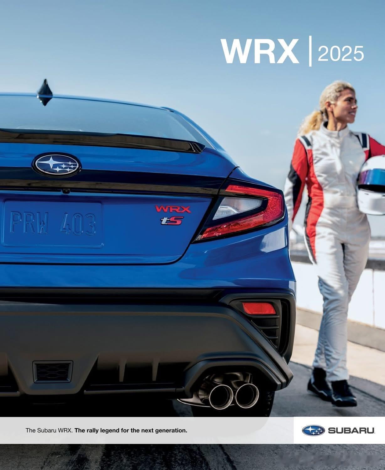 2025斯巴鲁WRX，斯巴鲁WRX的历史可以追溯到1992年，它最初是翼豹（Im