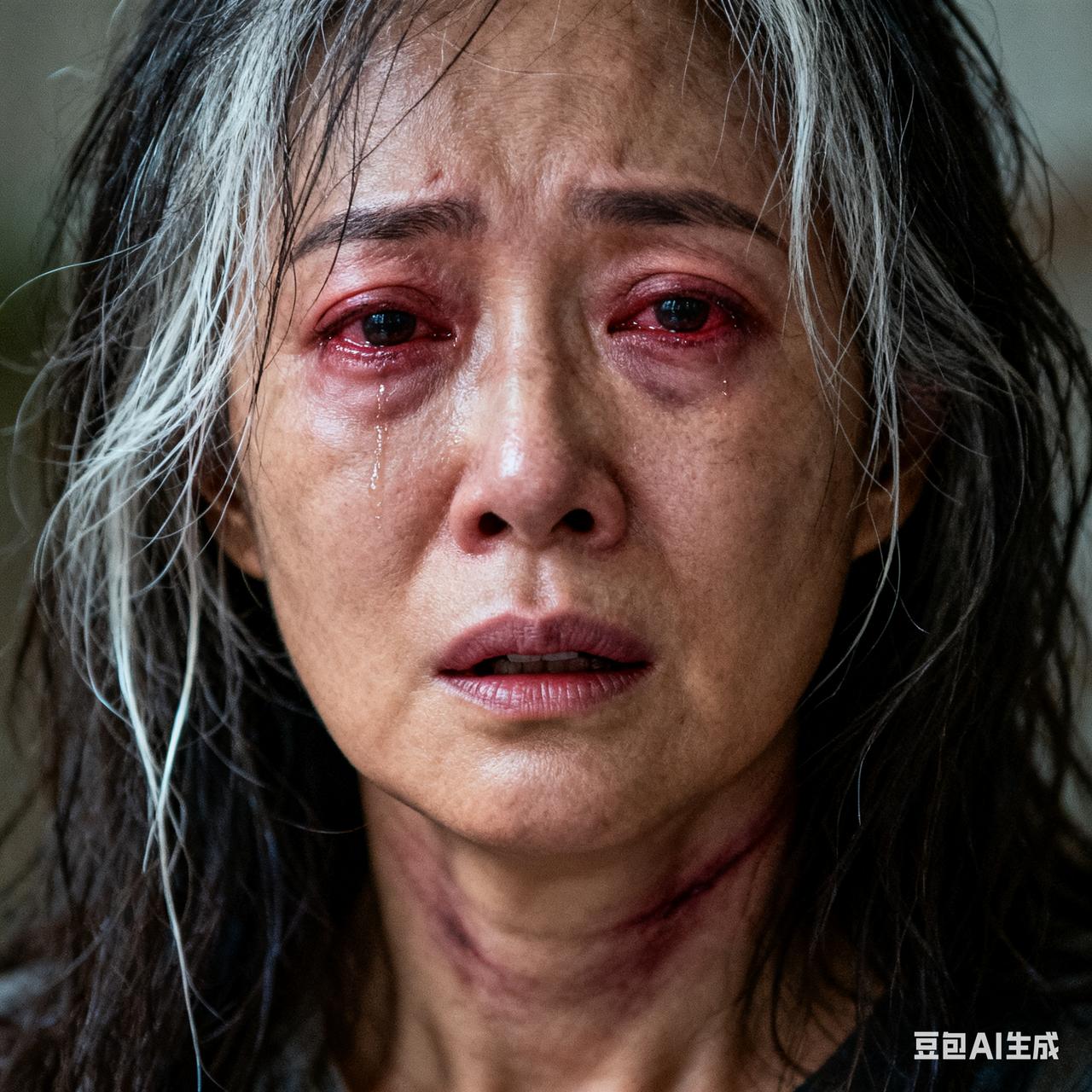 39岁女子曾遭丈夫掐脖致伤残，近来过早冒出白发。医生指出，这与家暴创伤后的长期精