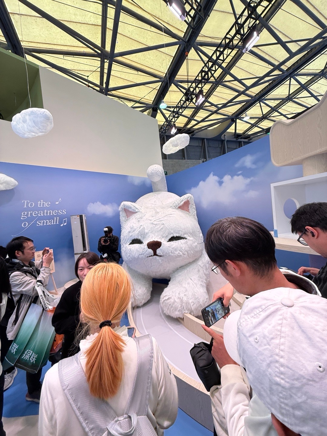 每年天猫的展位都很好看，今天又在这里好逛到走不动道！大型玩偶猫打卡点必须拥有姓名