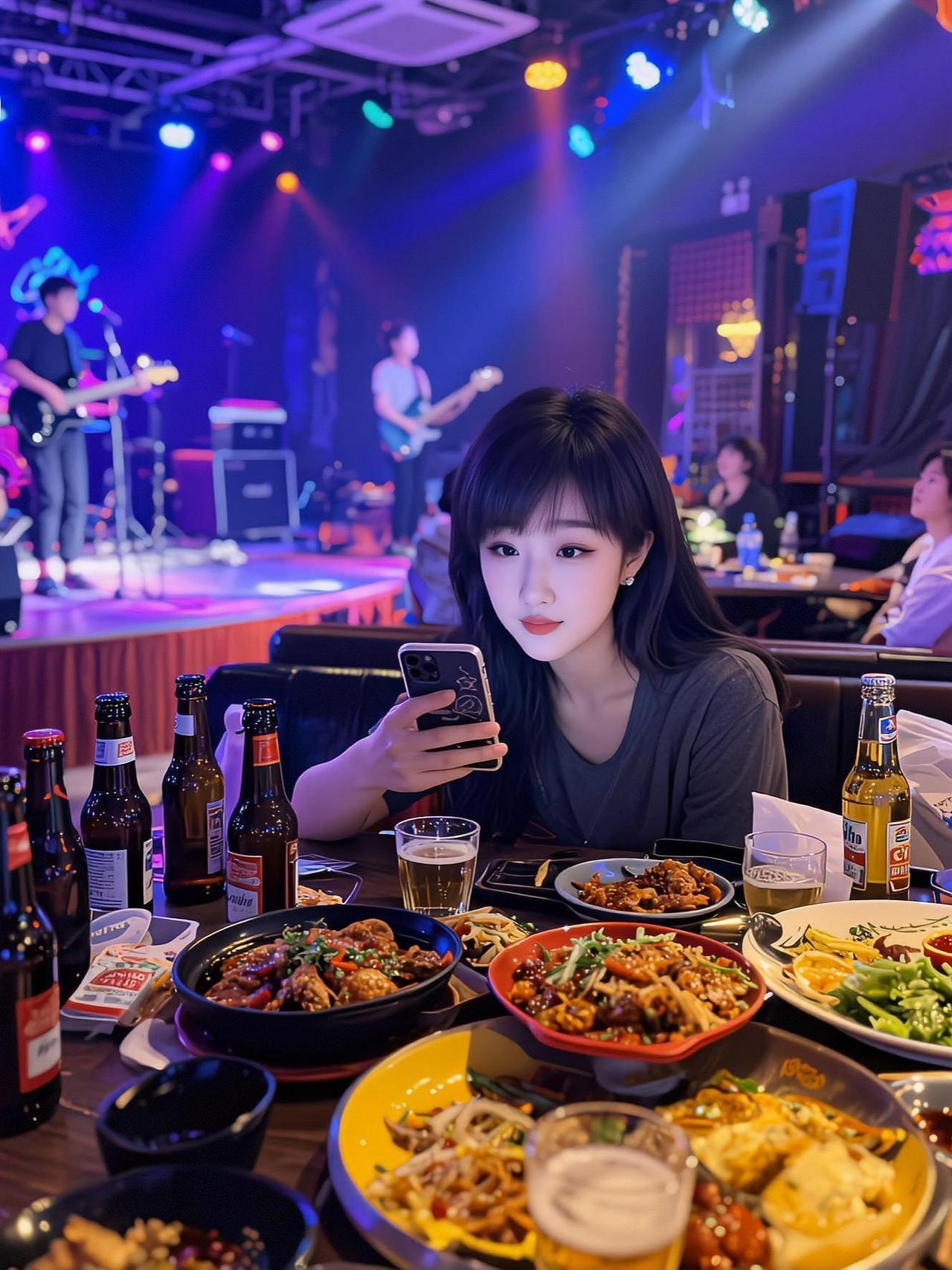 AI餐吧生活照 抖音ai创作