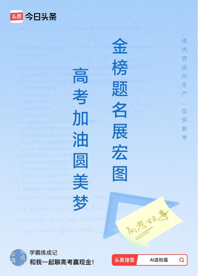 诗词对联送祝福上联：高考加油圆美梦，下联：金榜题名展宏图。我正在参与【诗词对联送