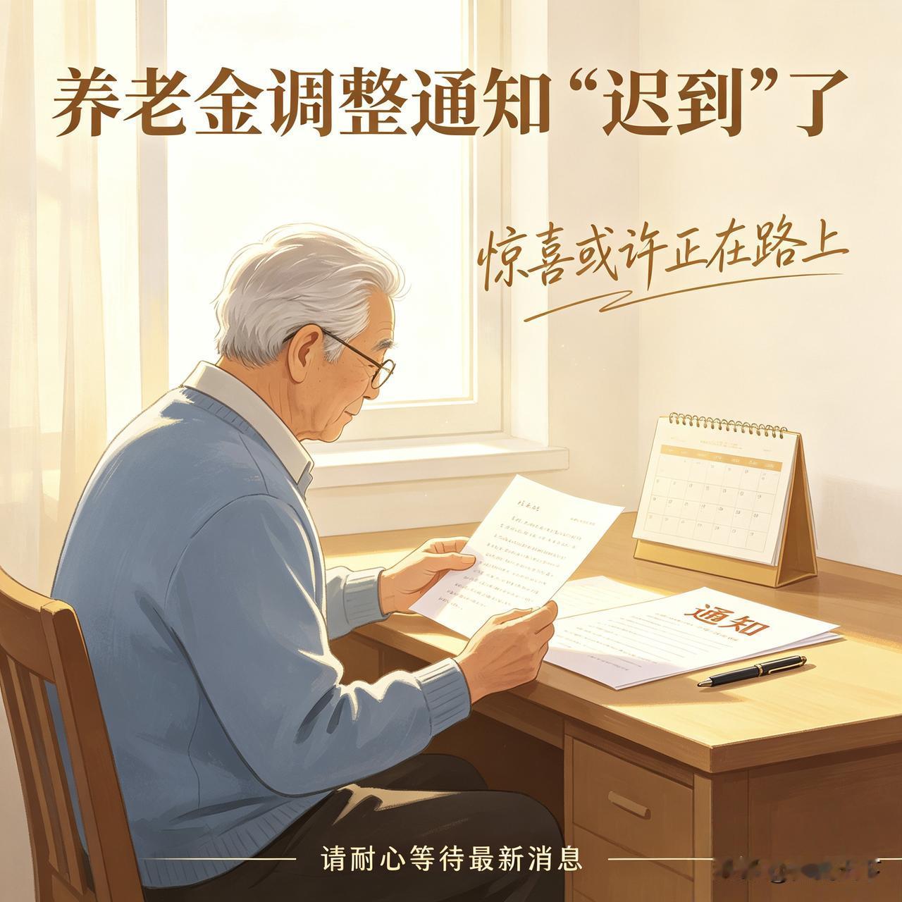 养老金调整通知“迟到”了，但惊喜或许正在路上！

时间过得是真快啊，一转眼已是九