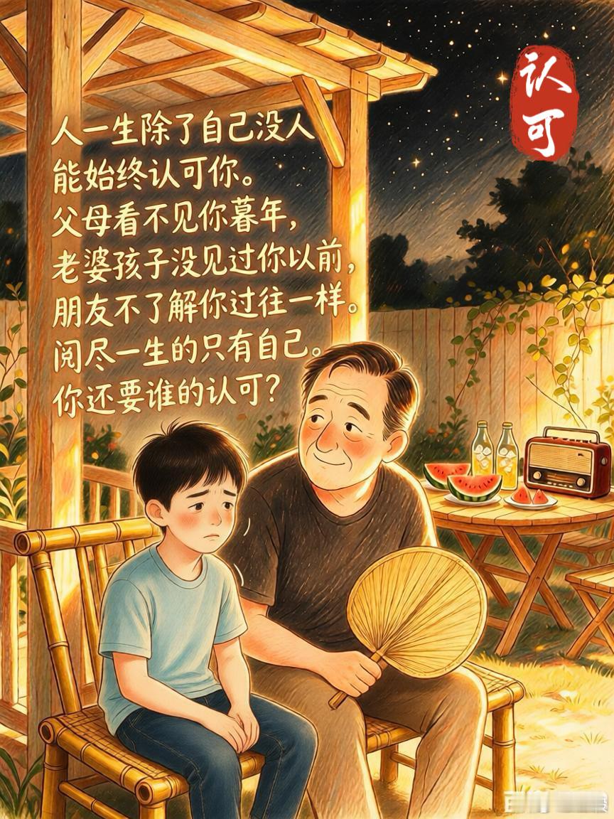 【微小说：认可】       夏夜，小明和爸爸乘凉聊天。委屈地说，工作上不被同事
