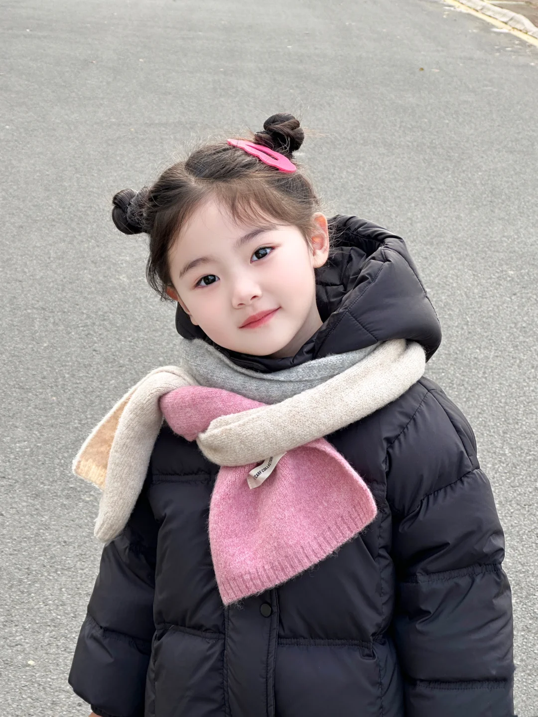 女孩子扎双丸子头好可爱～