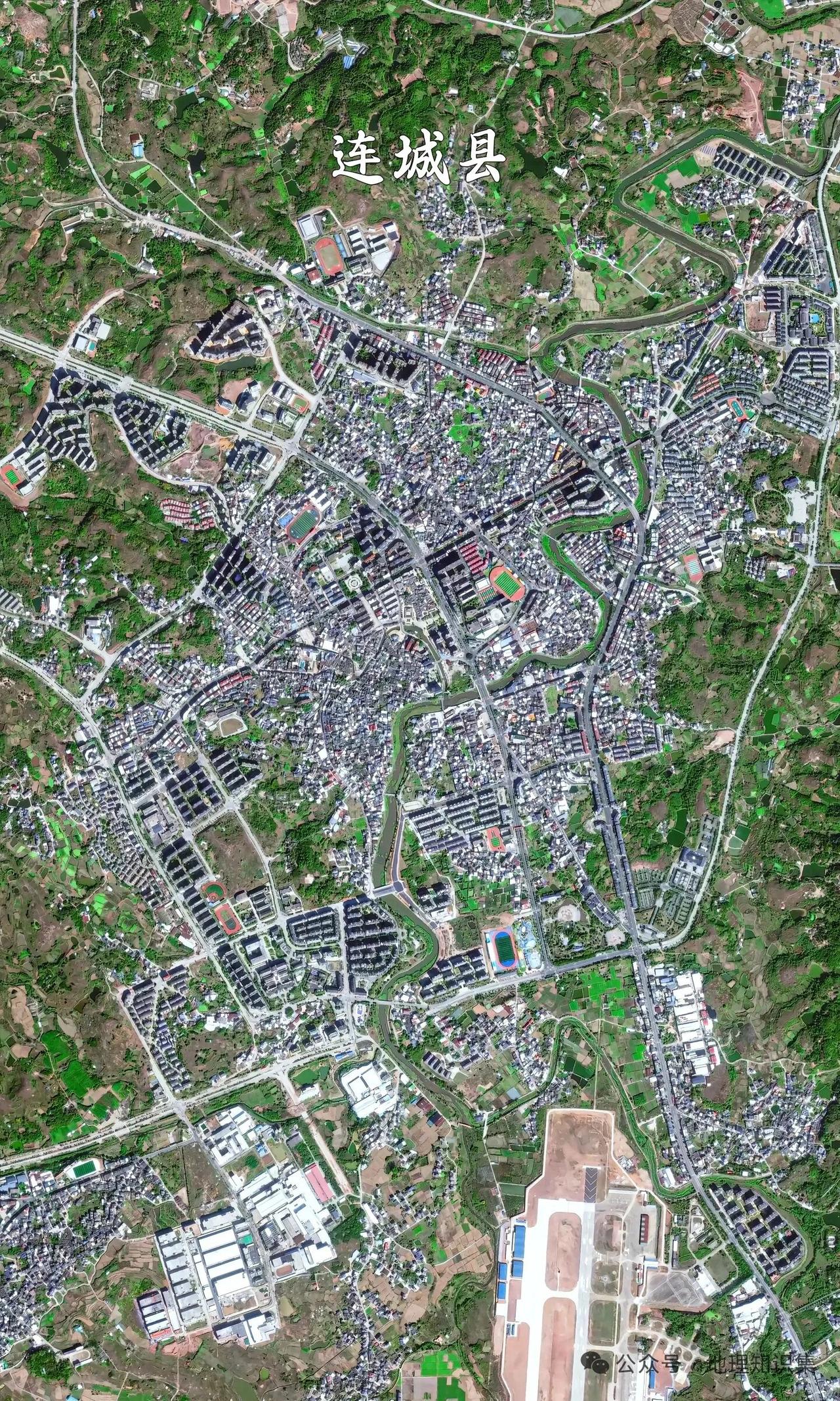 福建省连城县高清卫星图