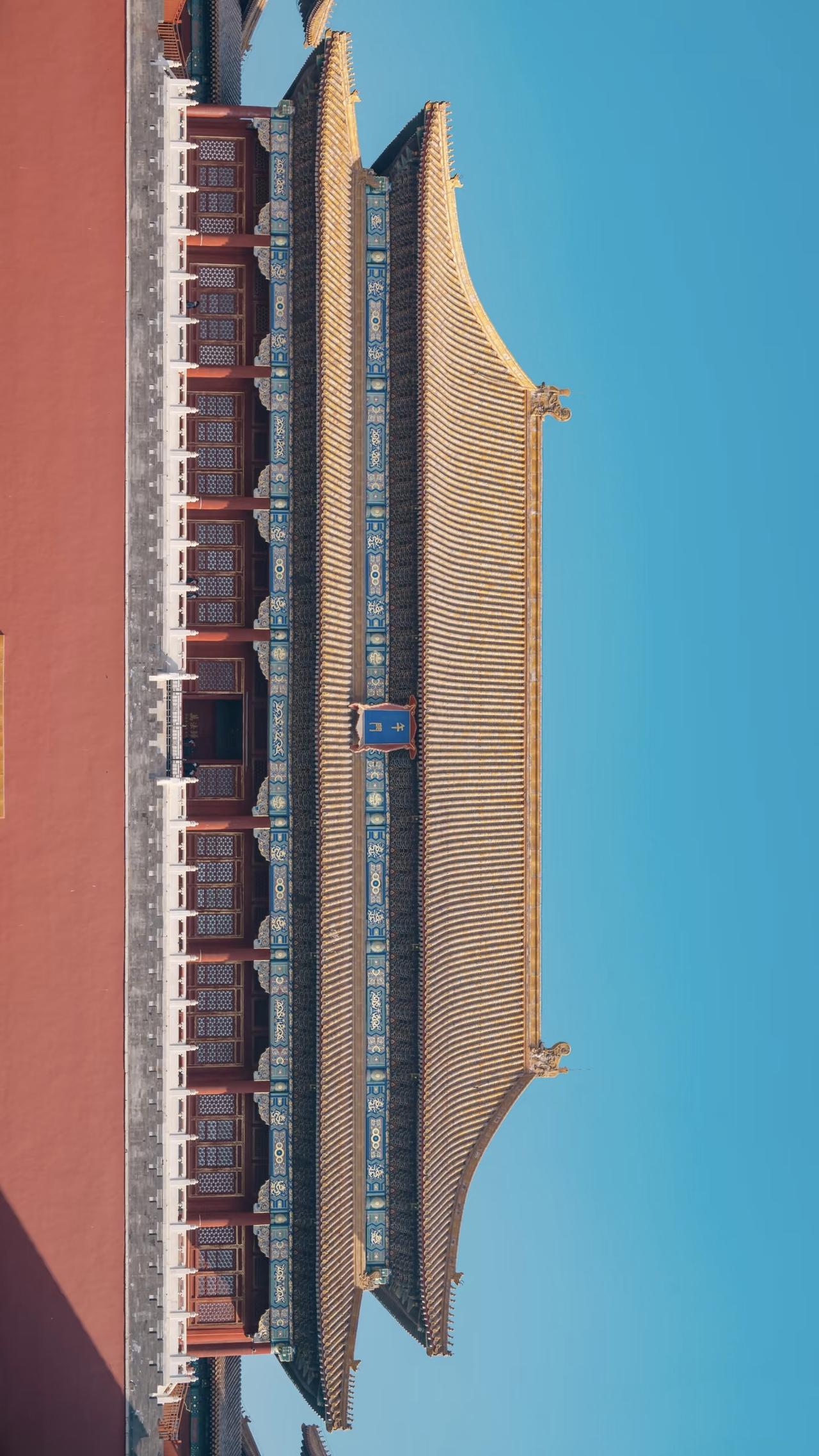 仰拍故宫博物院，好看清晰，大气磅礴，大佬，你治好了我的颈椎。