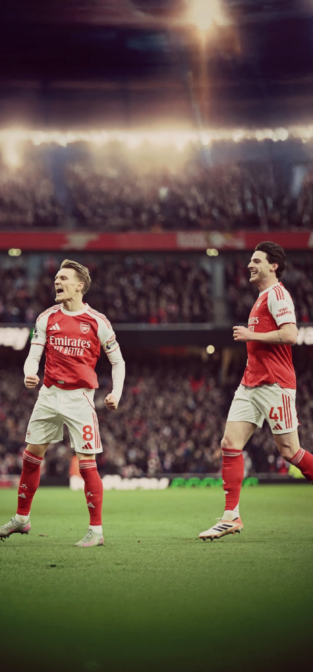 厄德高&赖斯手机壁纸，喜欢保存！阿森纳vs布莱顿 英超联赛 厄德高 赖斯