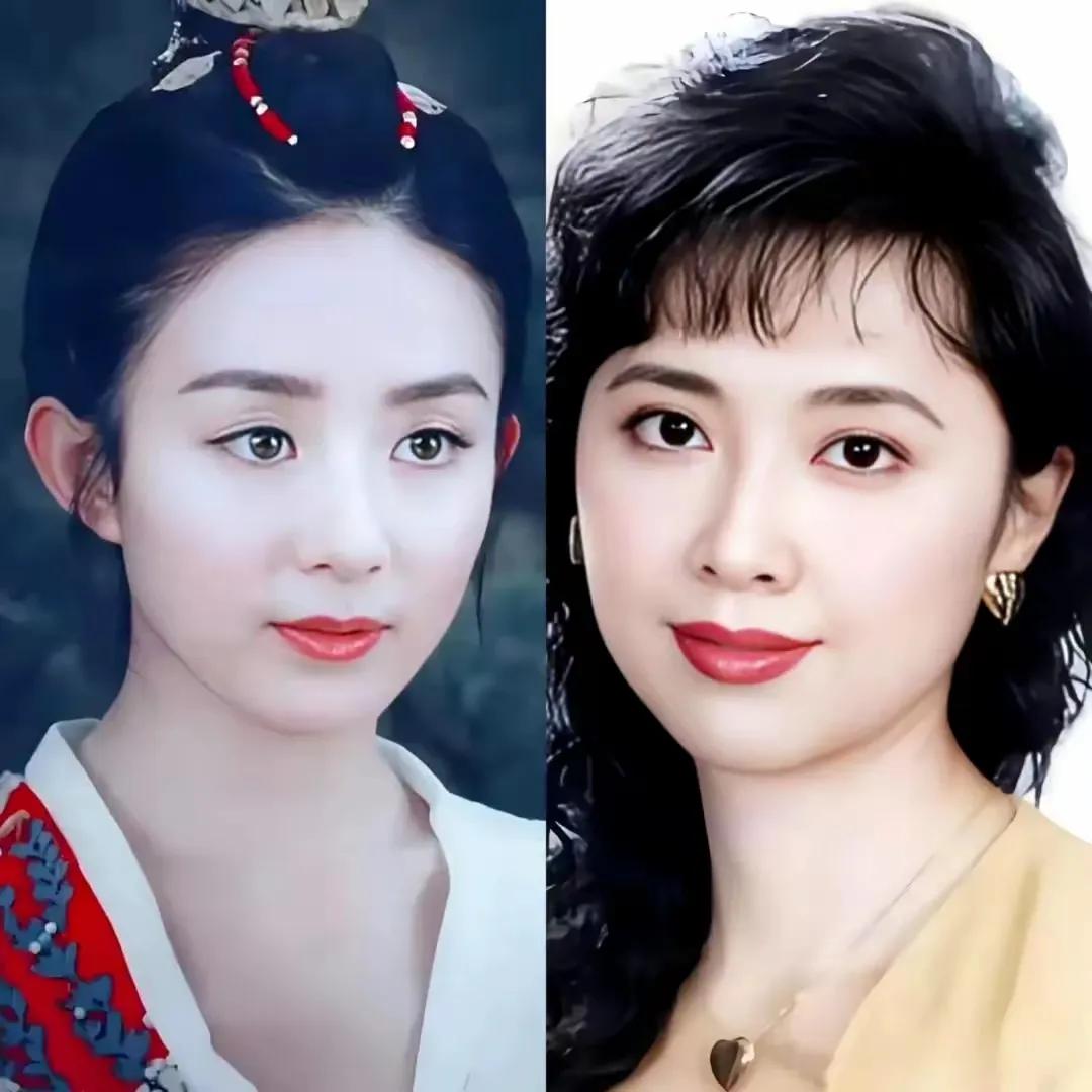 和朱琳比，赵丽颖皮肤白更洋气，
作品多，人气旺，
颜值高，人缘好，
起点低，更努