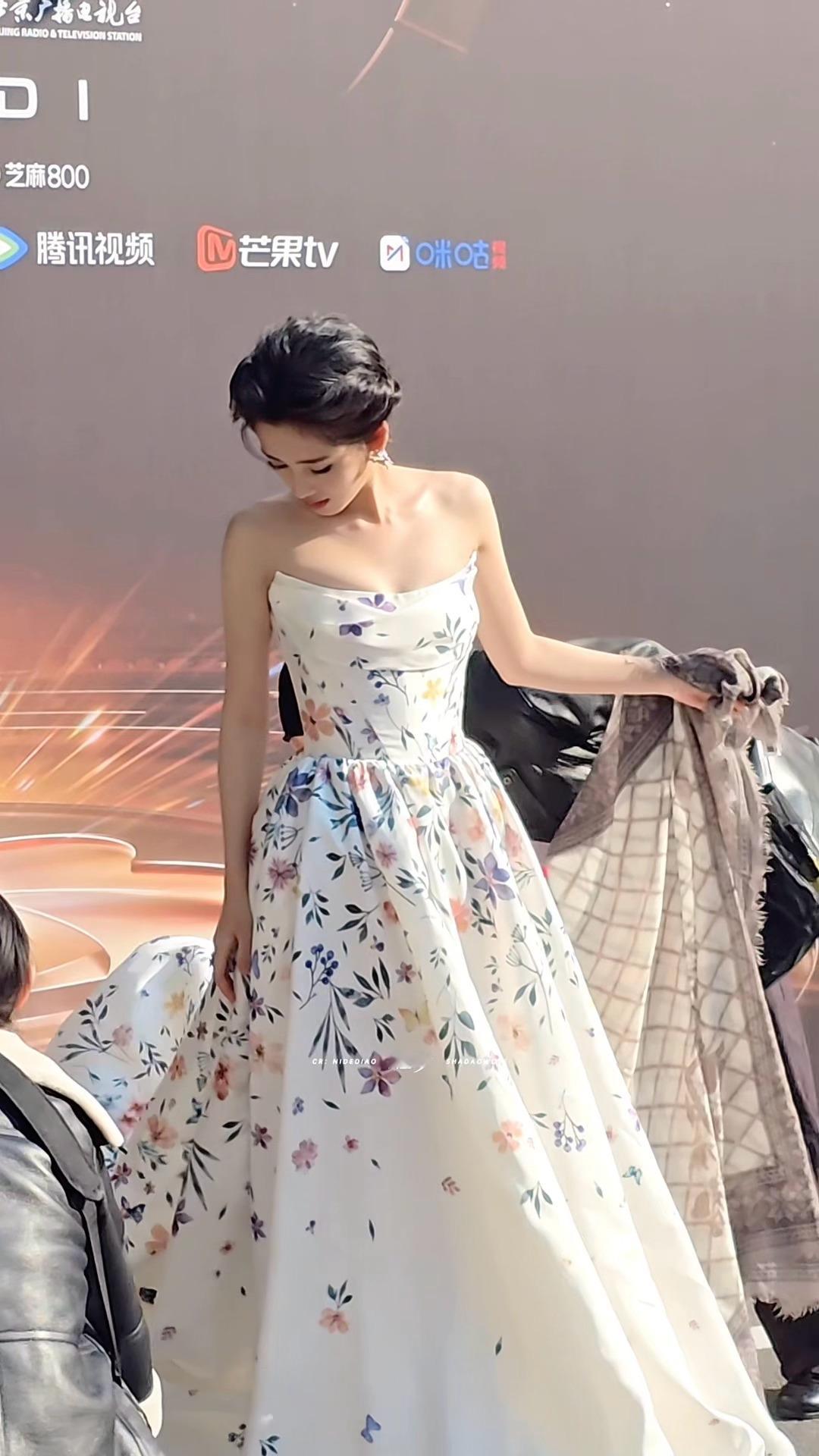 鹤秋[女孩儿]盘发米米嘟！好瘦呀微博视界大会 ​​​