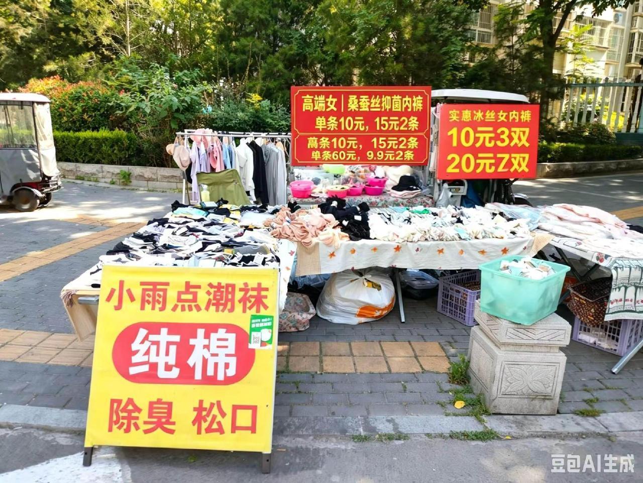 这个摆摊布局怎么样？U字布局，头脑分离，男女有别，请朋友提提意见。