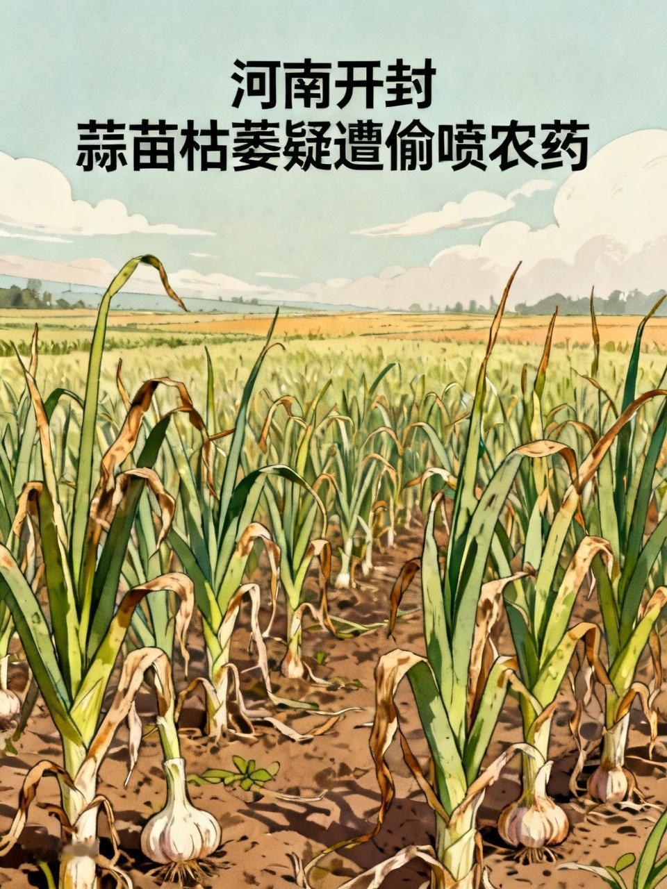 “太缺德了！”河南开封，79岁老太种了4.3亩蒜苗，眼看着要收获了，发现蒜苗突然