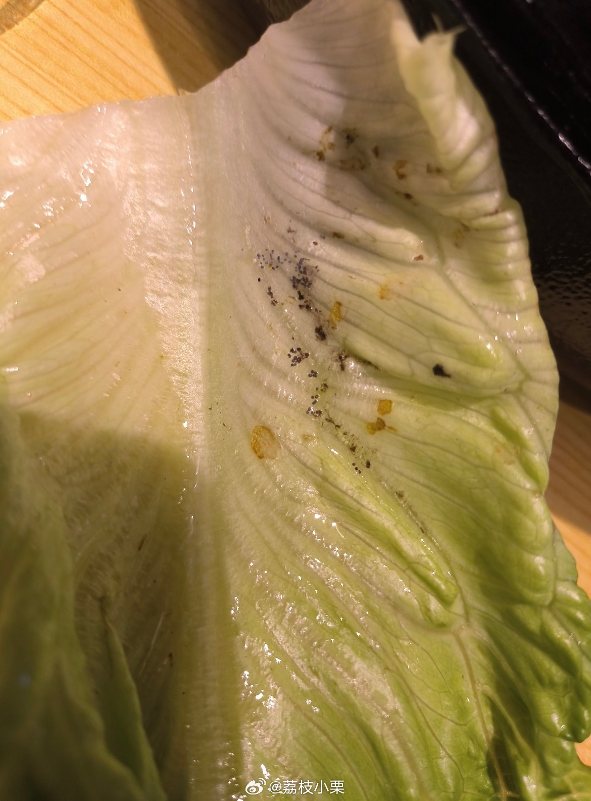 爱吃生菜的人天塌了生菜真的很容易有虫卵，而且很多店都不会洗菜，或者很敷衍的洗一下