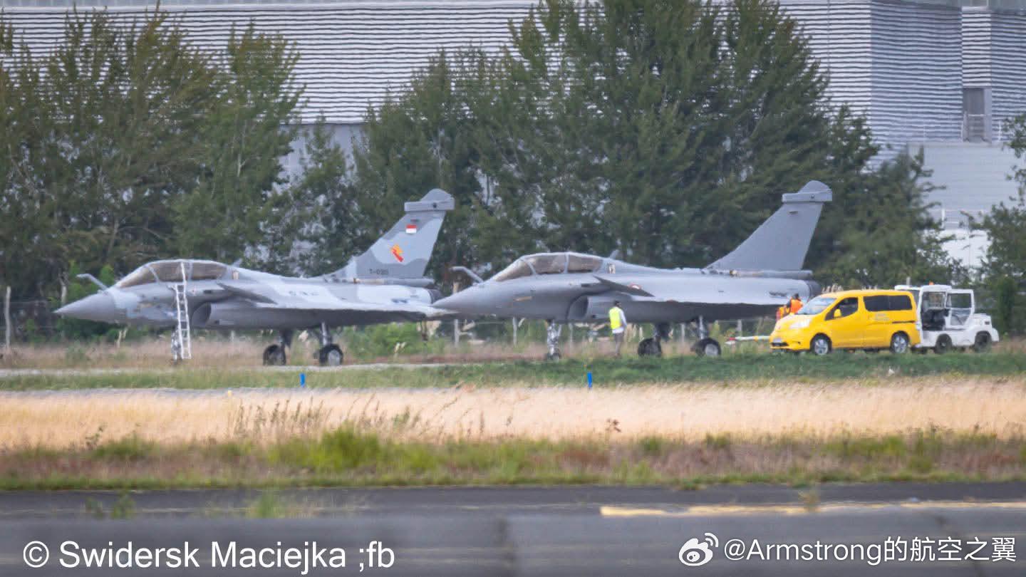 印度尼西亚空军的阵风战机在法国波尔多 ​​​