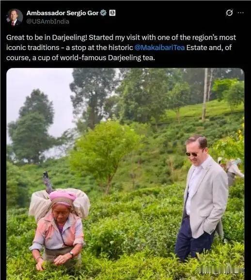 美国大使“好心变成驴肝肺”，一张图片想忽悠印度人，但印度人觉得伤疤被揭开了。
