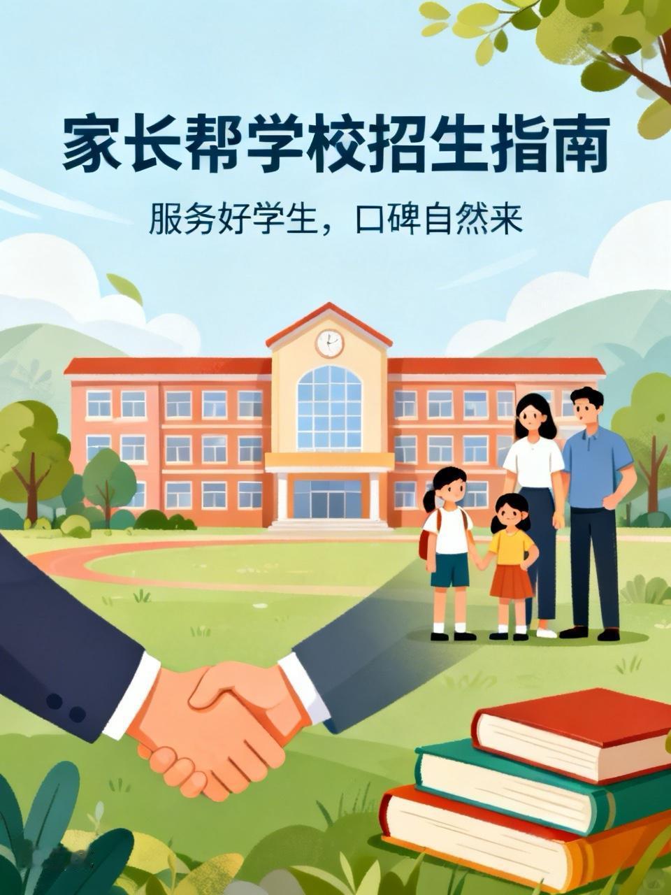 如何让家长帮学校招生？
对民办学校来说，招生就是命脉。所以每到招生季，校长们跑断