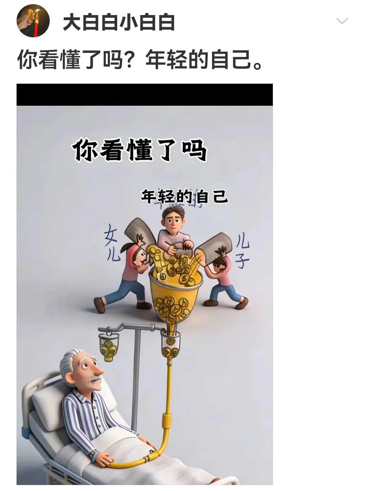 你看懂了吗？年轻的自己。