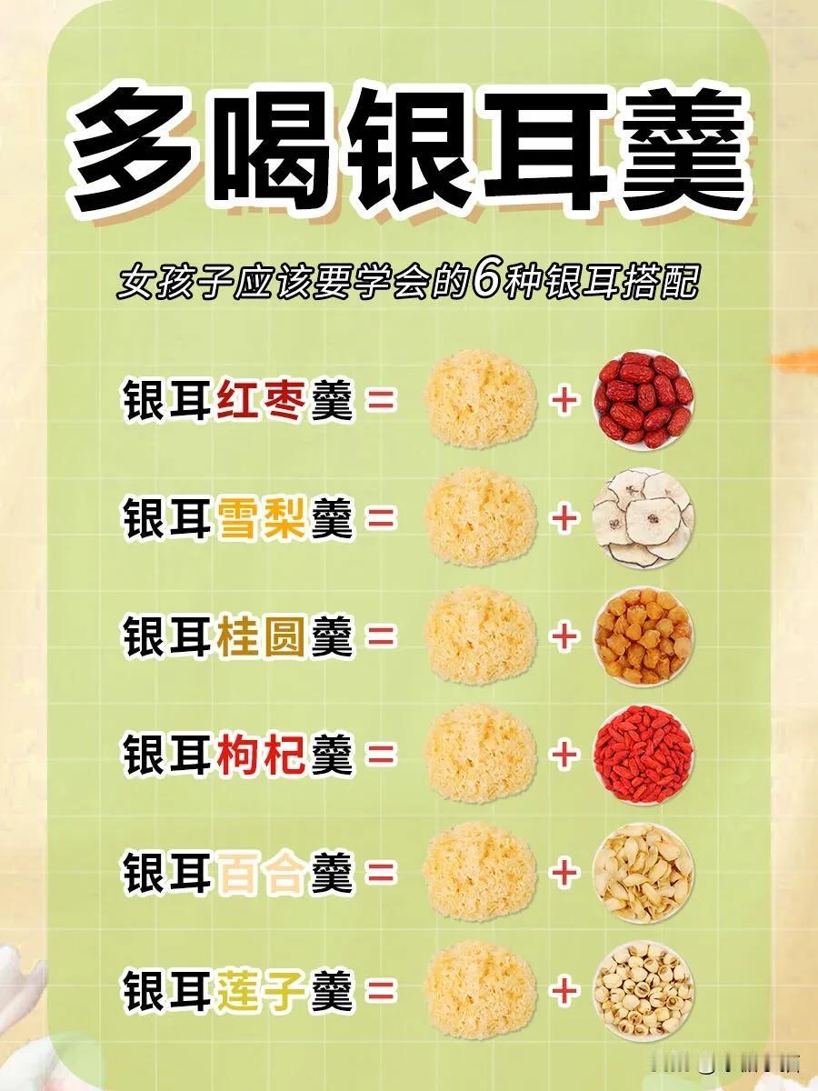 养生女孩，你真的会吃银耳吗？

银耳你吃对了吗?不同体质吃银耳搭配是不一样的，根