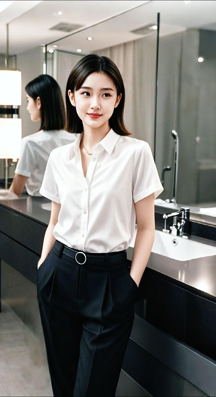 AI扩图 AI白衫雅韵